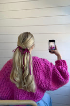 Blush Blossom Pink Knit Cardigan