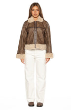 Cloud Brown Aviator Jacket