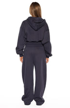 Dora Navy Zip Hoodie Sweater