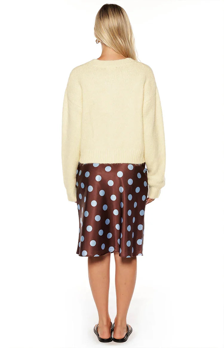 Ellia Butter Yellow Button Down Cardigan