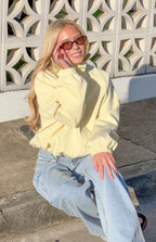 Enya Yellow Funnel Neck Sports Jacket
