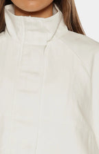 Enya Cream Funnel Neck Sports Jacket