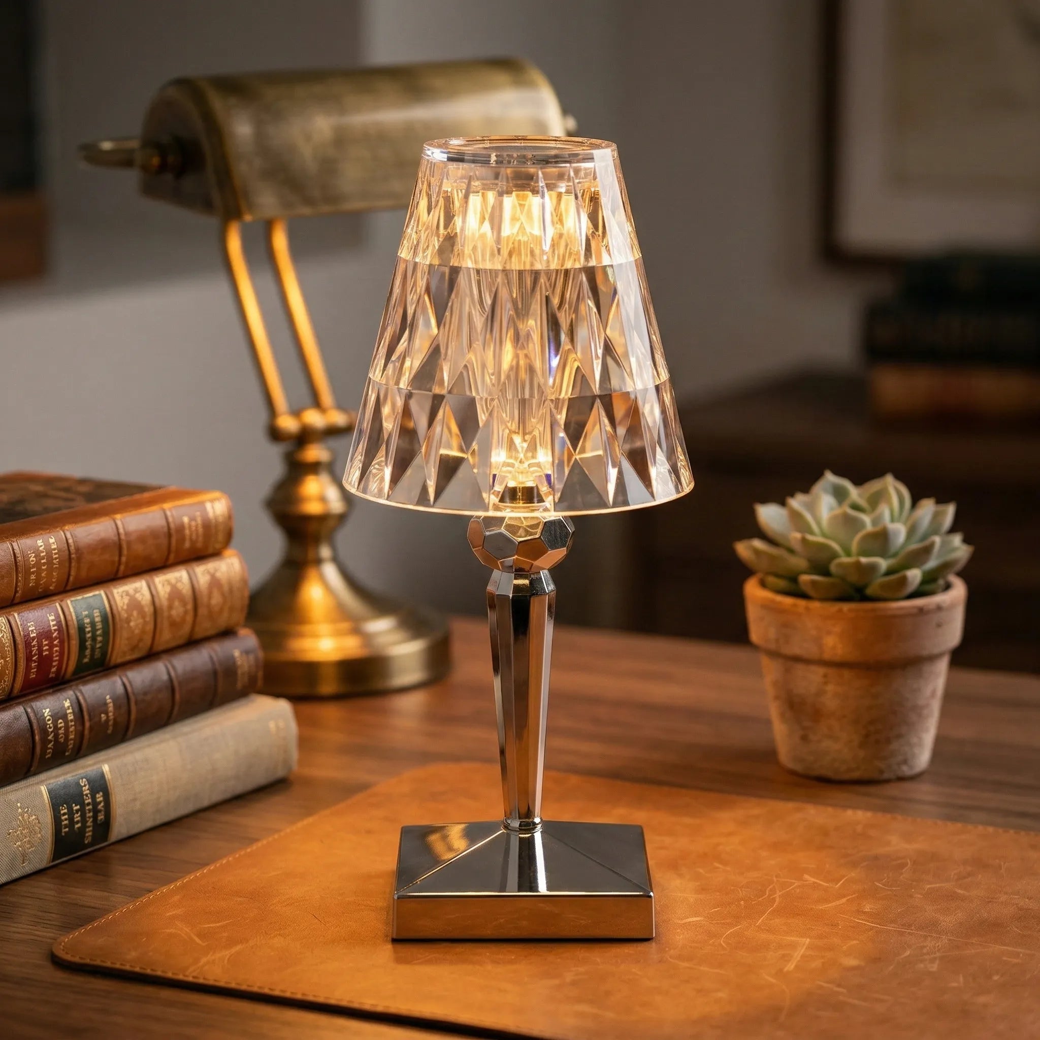 Lampe de Table en Cristal Tactile - Mantar