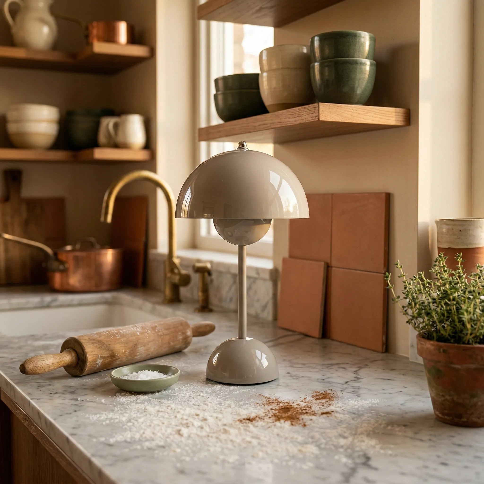 Lampe de Table Moderne et Sans Fil - Brûlée