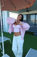 Sorbet Pink Chunky Cardigan