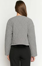 Lennie Black Gingham Quilted Jacket