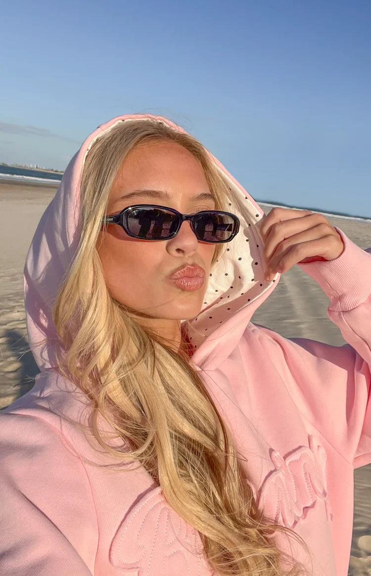 Presley Pink Polka Dot Hoodie
