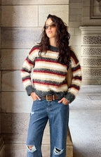 Sicily Multi Stripe Oversized Sweater