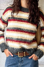 Sicily Multi Stripe Oversized Sweater