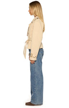 Wilda Cream Cropped Trench Coat