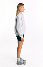 Yazmin Grey Marl Quarter Zip Jumper
