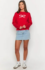 Zami Red Bow Sweater